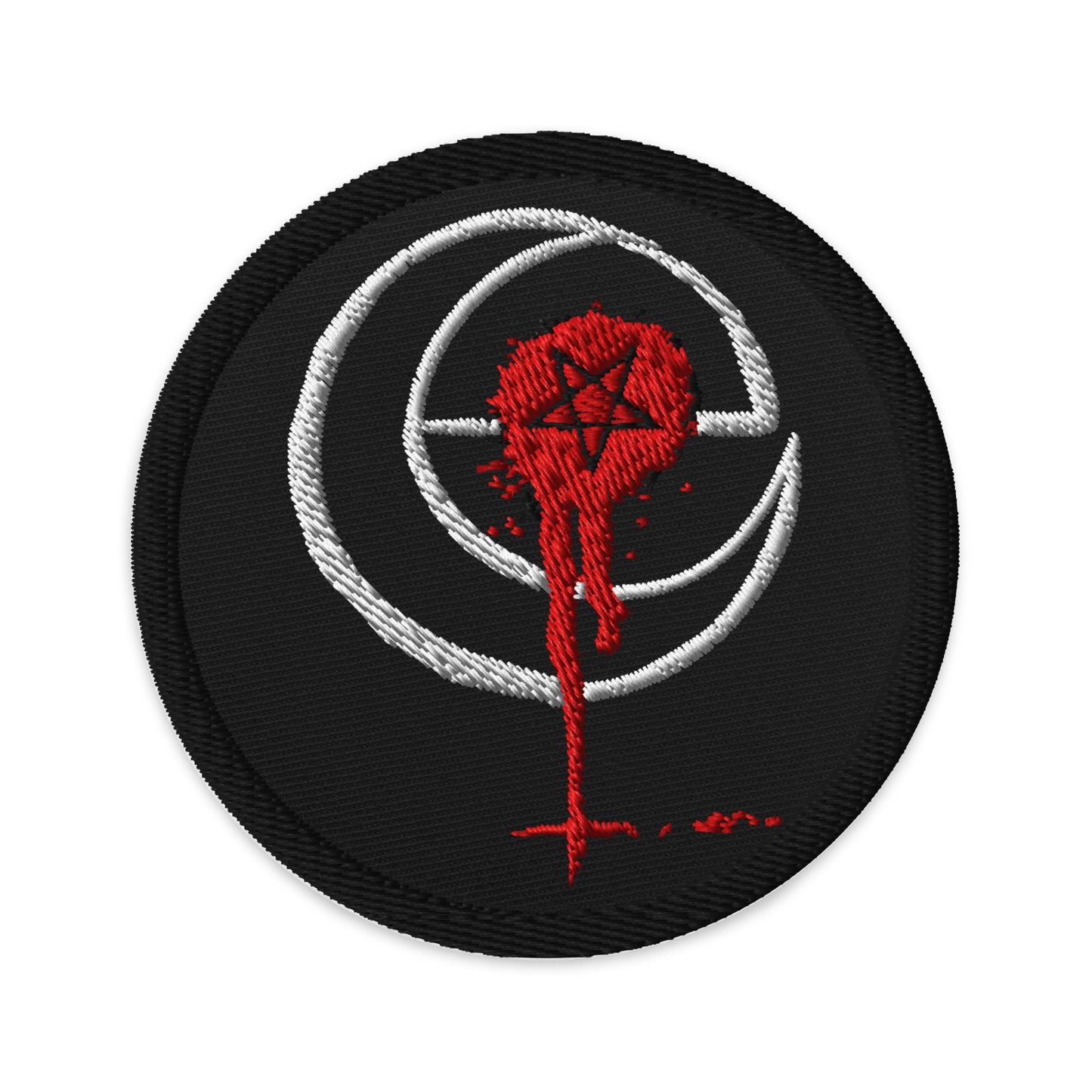 Red Splatter Leviathan Logo - Embroidered patches