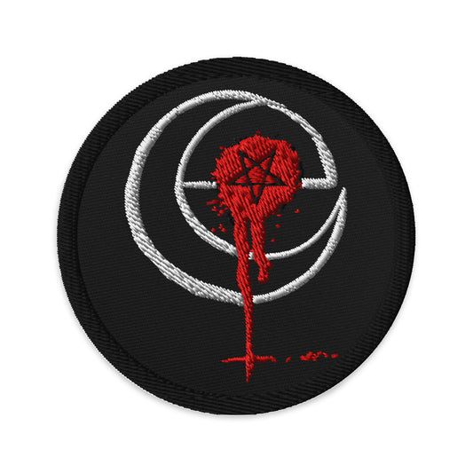 Red Splatter Leviathan Logo - Embroidered patches