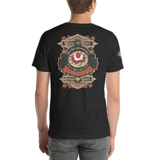 Join the fight for waffle rights with this Waffle Rights Ambassador T-Shirt